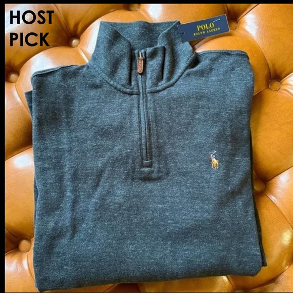 *HP* NWT! Polo Ralph Lauren Quarter Zip Sweater - Picture 1 of 11